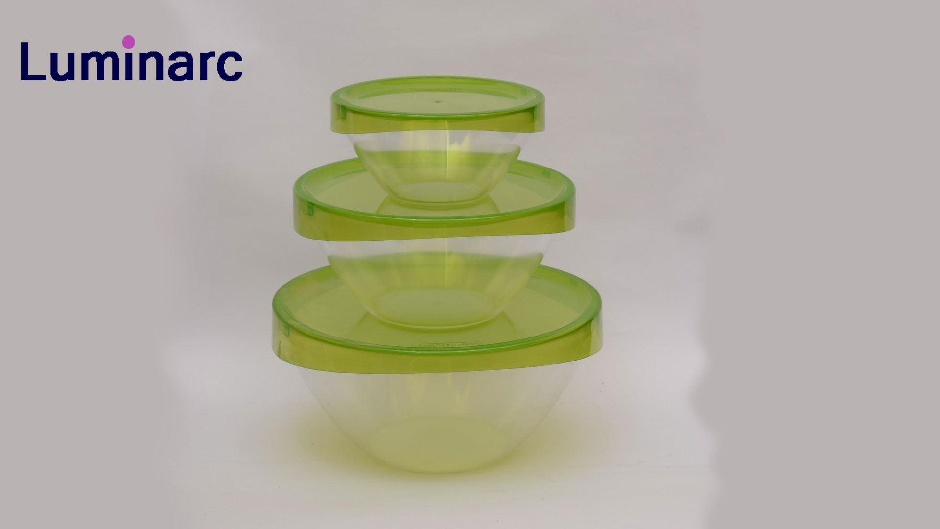 Luminarc glass bowl set of 3 with lid#l4501#