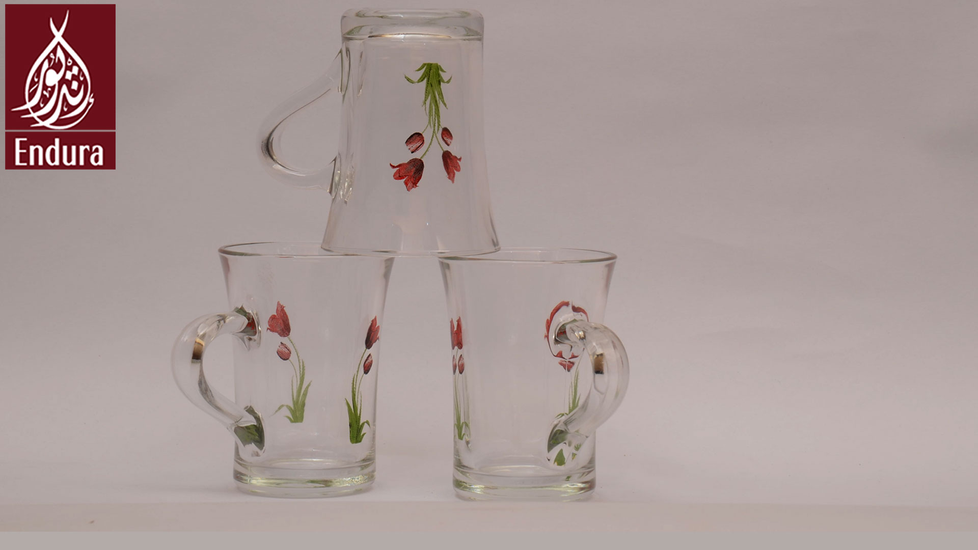 Endura Tulip mug set of 3#k5828#