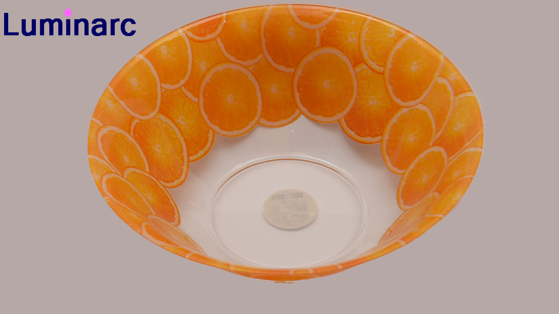 Luminarc Orange glass salad bowl#h0951#