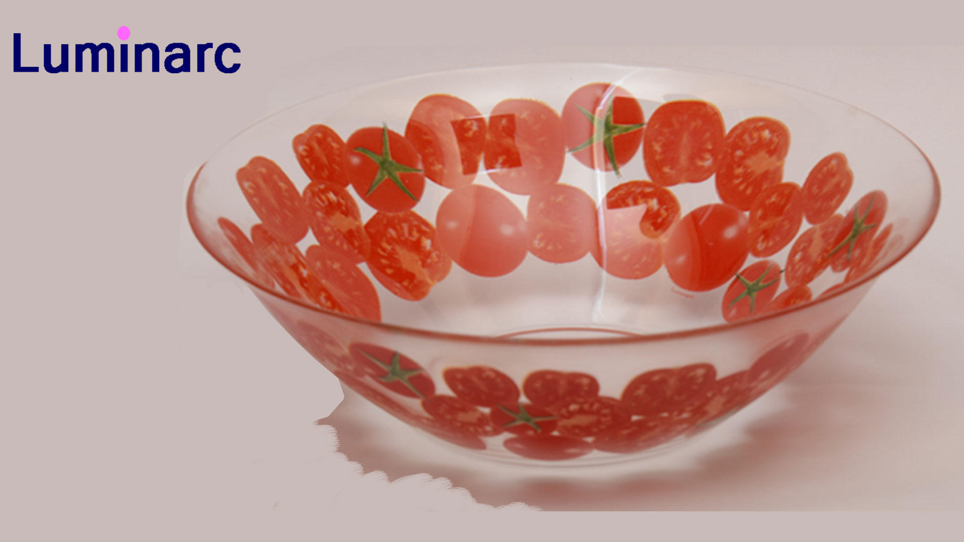 Luminarc Tomato glass salad bowl#h0358#